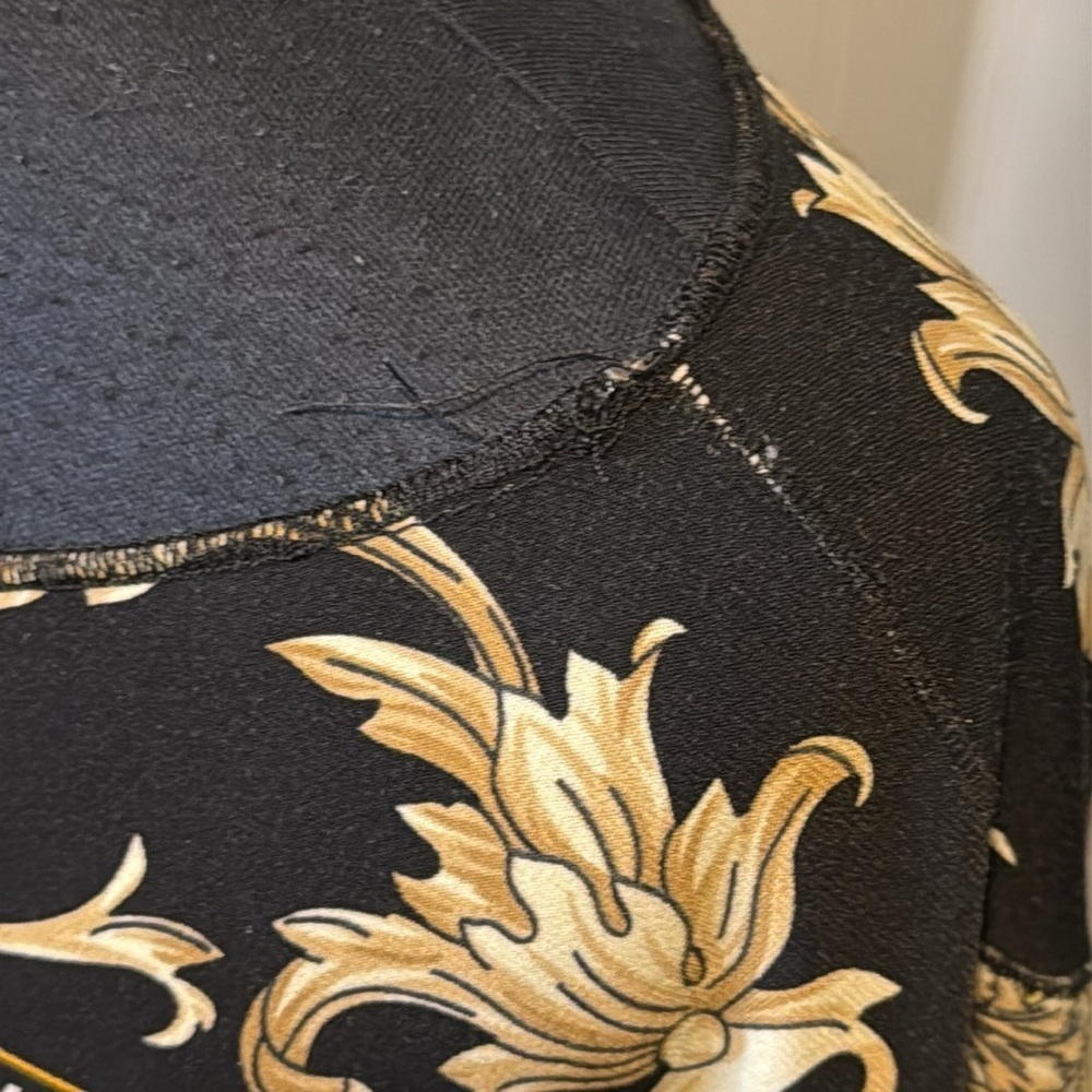 Z Joseph Ribkoff Women’s 12 Top Yellow Black Wide Sleeve Key Stretchy - Picture 3 of 7